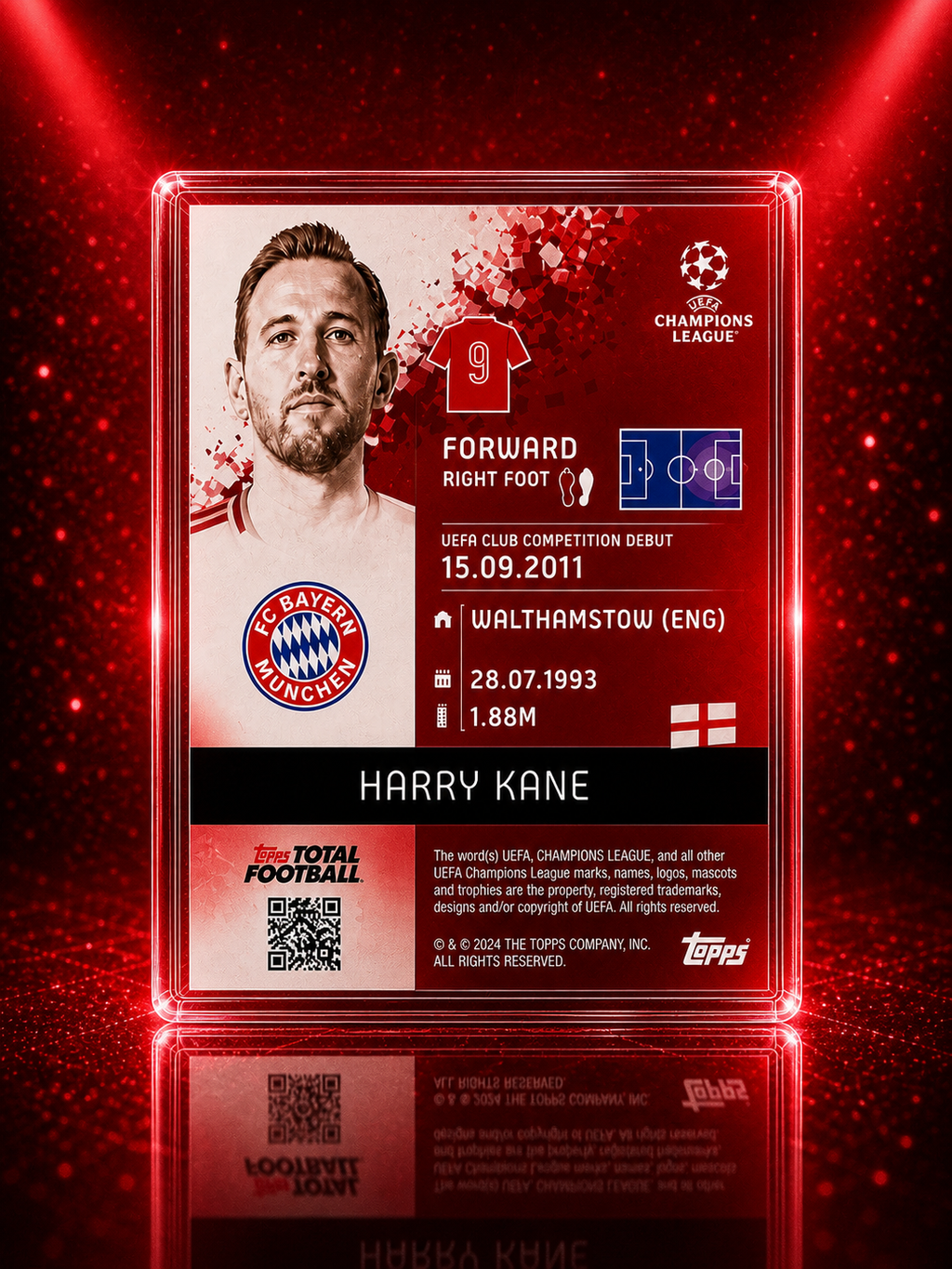🔥 Harry Kane – 4/5 (Topps Total Football) 🇬🇧