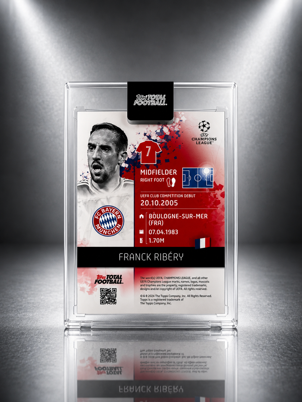 👑 Franck Ribéry – 12/25 (Topps Total Football) 🇫🇷