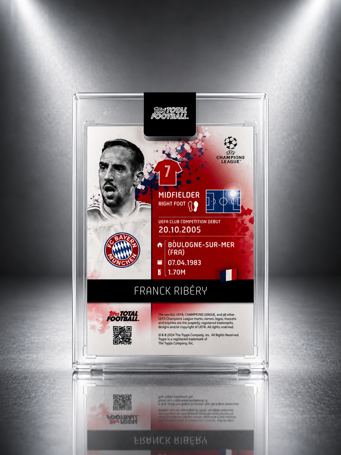 👑 Franck Ribéry – 12/25 (Topps Total Football) 🇫🇷