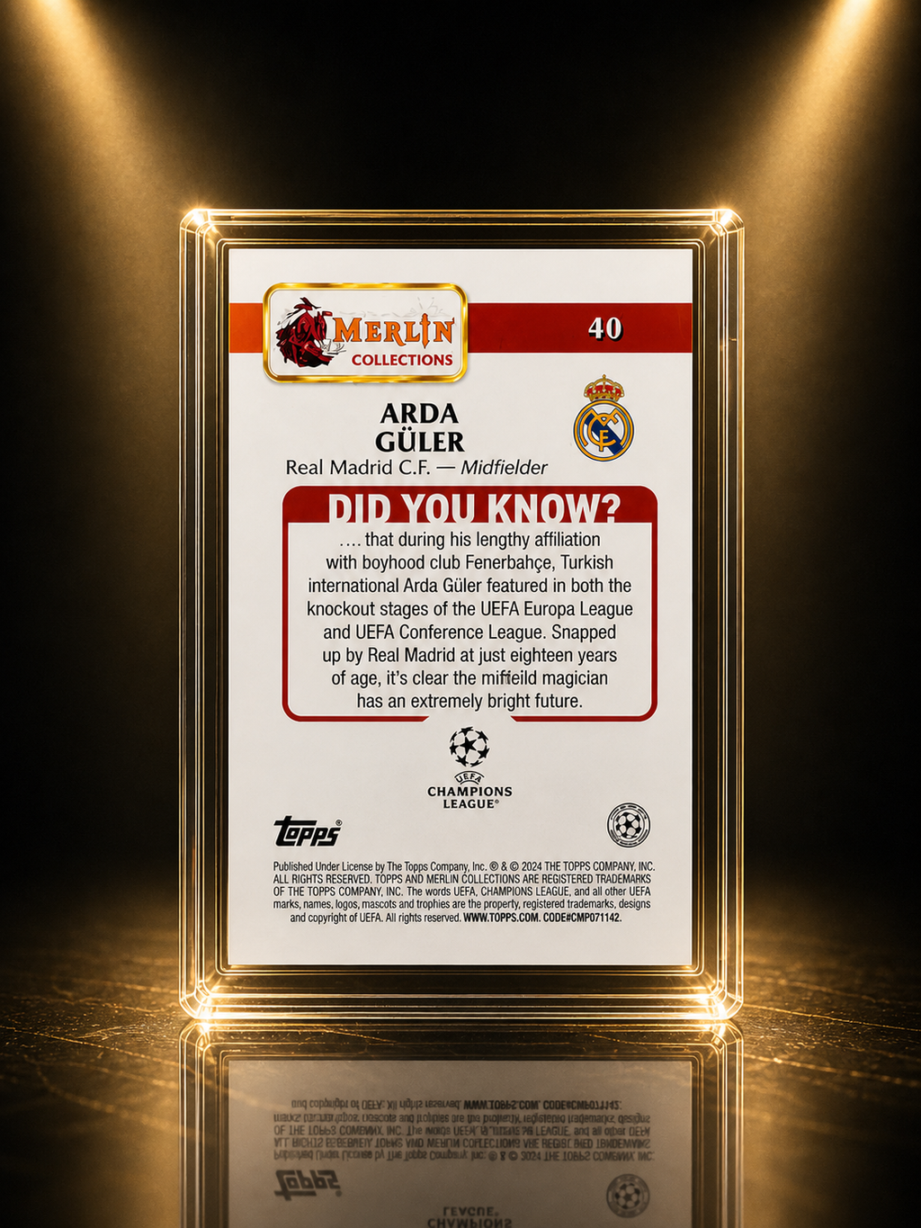 💎 Arda Güler – 13/50 Gold (Topps Merlin) 🇹🇷